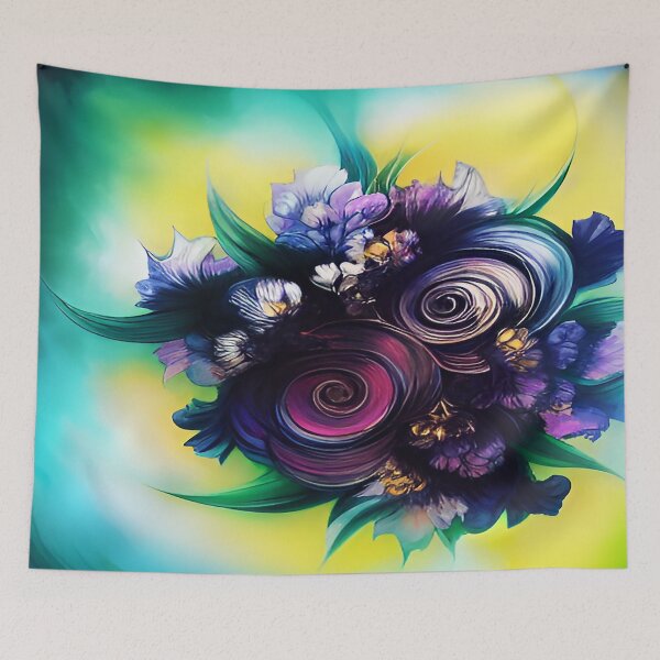 Item preview, Violet Roses in a Floral Bouquet with a Sunburst of Light in the Background  designed and sold by deniselynnimage.