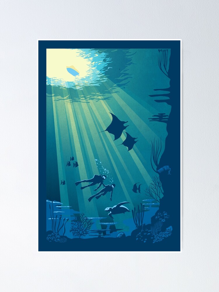 Deep Blue Poster for Sale by SFDesignstudio