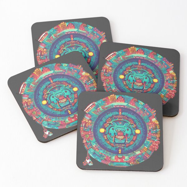 Item preview, Red And Turquoise Tribal Circle designed and sold by Chubuter.