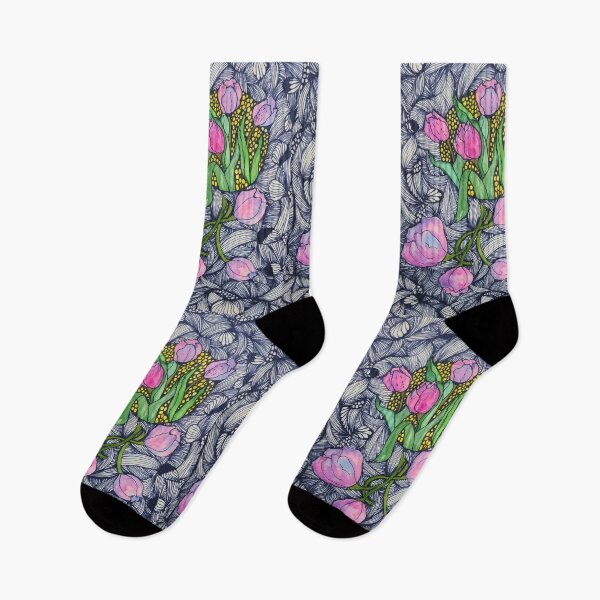 Item preview, Beautiful Tulips zentangle Design designed and sold by CrushOnCovers.