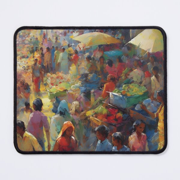 Item preview, A stroll thru a bustling marketplace designed and sold by BlackCanvasCo.
