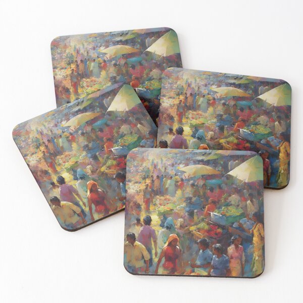 Item preview, A stroll thru a bustling marketplace designed and sold by BlackCanvasCo.