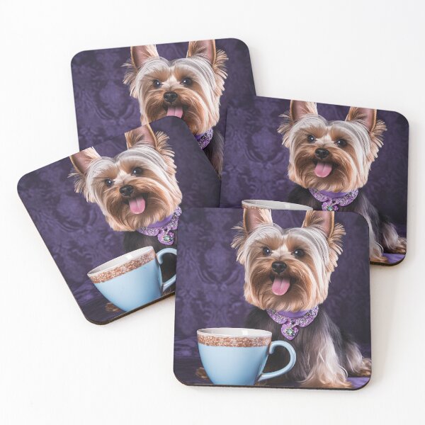 Item preview, Perky Pup: Adorable Yorkshire Terrier Coffee for Caffeine Lovers designed and sold by ClawedCreations.