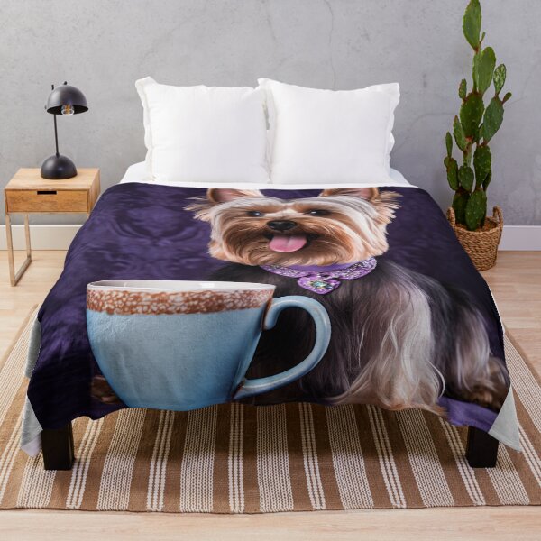 Item preview, Perky Pup: Adorable Yorkshire Terrier Coffee for Caffeine Lovers designed and sold by ClawedCreations.