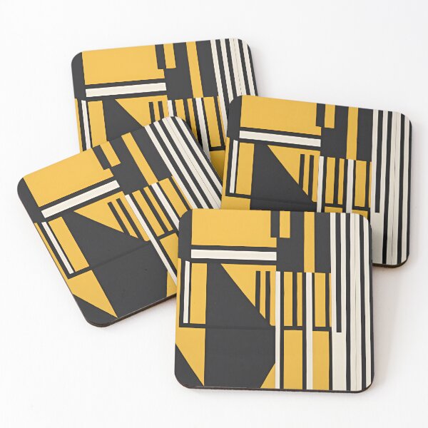 Item preview, Black and Yellow Abstract designed and sold by The Bubble 1307.