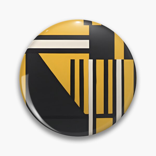 Item preview, Black and Yellow Abstract designed and sold by The Bubble 1307.