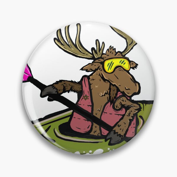 Item preview, Kayaking Alaskan Moose, Creep Werks Moose in a Kayak designed and sold by maroonbeard.