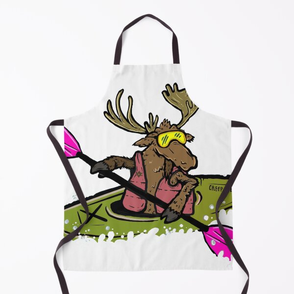 Item preview, Kayaking Alaskan Moose, Creep Werks Moose in a Kayak designed and sold by maroonbeard.