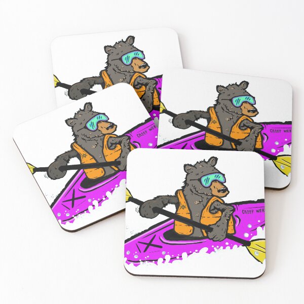 Item preview, Black bear kayaking the Russian River, Bear in a Kayak designed and sold by maroonbeard.