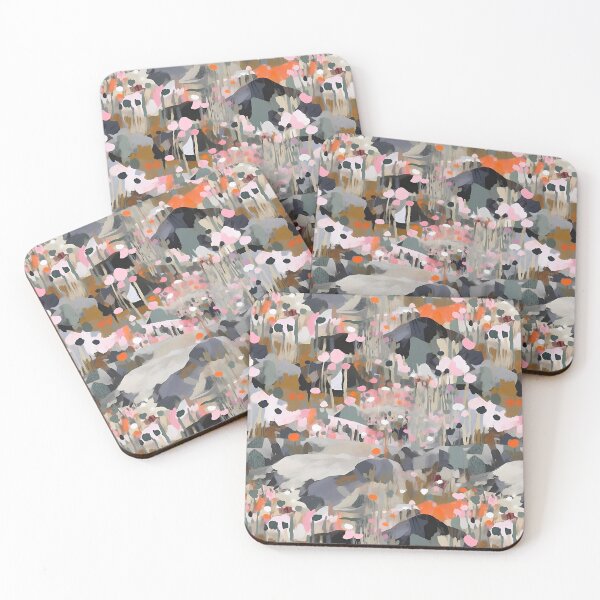 Item preview, California Superbloom Artisitc Abstract Painting Pattern Sticker designed and sold by semisoberme.