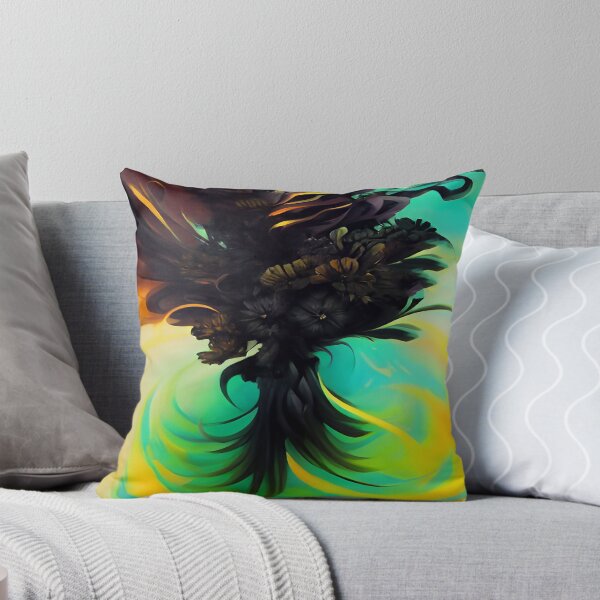 Item preview, Black Sable Floral Arrangement Illustration Brilliant Orange and Yellow Sunlight designed and sold by deniselynnimage.