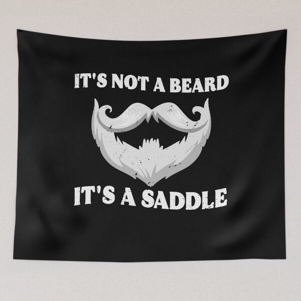 Item preview, Funny Its Not  A Beard Its A Saddle Tattoos And Beards Day Gift designed and sold by TMelonShop.
