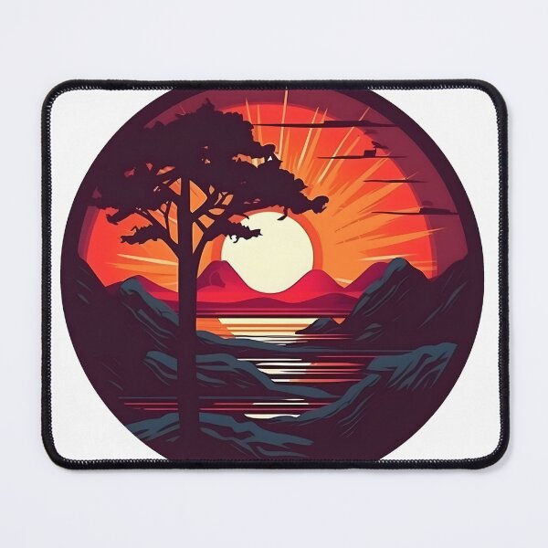 Item preview, Sunset Synthwave, 80's Retro Style, Retrowave, 80's Asthetic, Synth designed and sold by PixelPrintsCo.