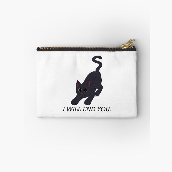 Item preview, Cute Black Cat - I Will End You designed and sold by EcoElsa.