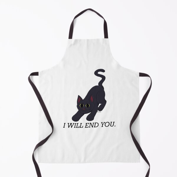 Item preview, Cute Black Cat - I Will End You designed and sold by EcoElsa.