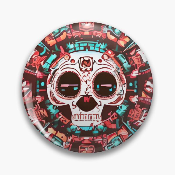 Item preview, Halloween Skull In Circle designed and sold by Chubuter.