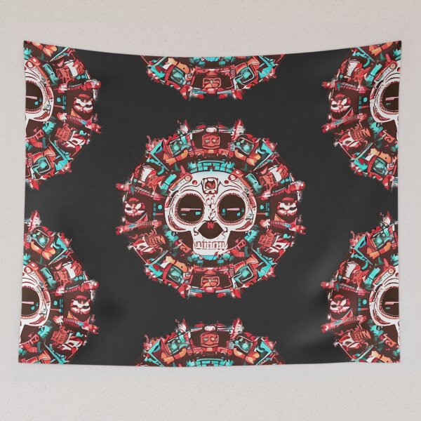 Item preview, Halloween Skull In Circle designed and sold by Chubuter.