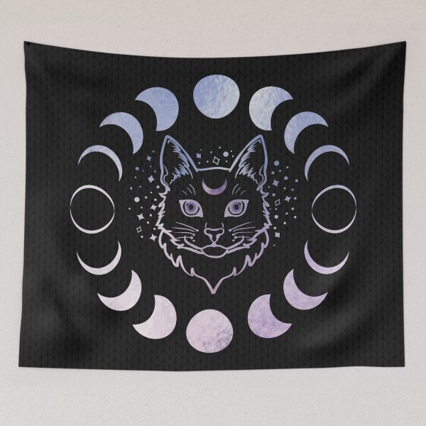 Item preview, Celestial Feline: Dark designed and sold by Eevee's Bits and Bobs .