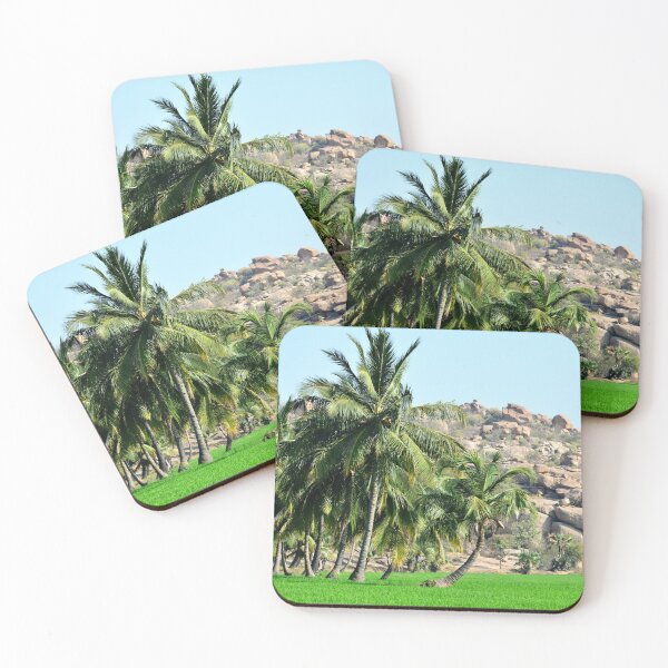 Item preview, Hampi: Emerald Rice Fields and Majestic Palm Trees designed and sold by franck380.