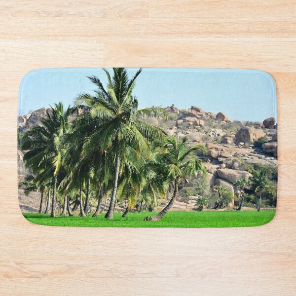 Item preview, Hampi: Emerald Rice Fields and Majestic Palm Trees designed and sold by franck380.
