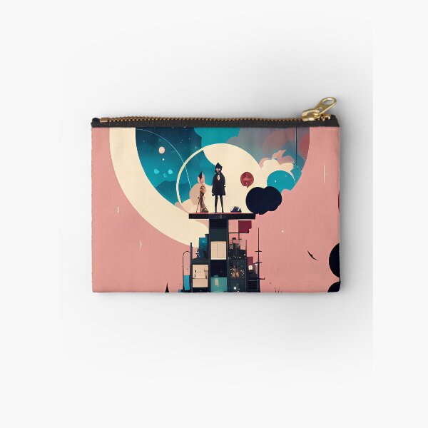 Item preview, Hooded Mystery - A Night Sky Spectacle Over a Cityscape designed and sold by GalihDA.