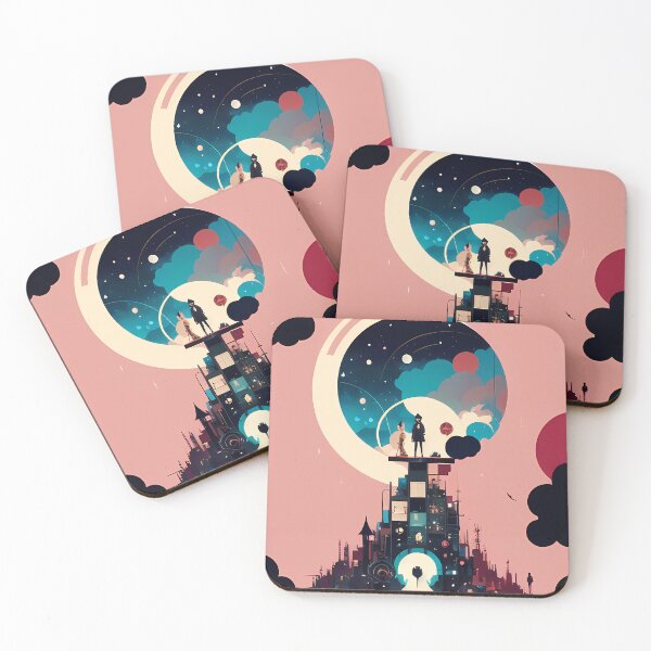 Item preview, Hooded Mystery - A Night Sky Spectacle Over a Cityscape designed and sold by GalihDA.