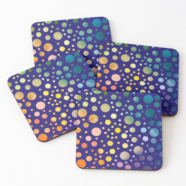 Item preview, "Dorothy" Rainbow Polka-dot watercolor (blue) designed and sold by Alane Fideler.