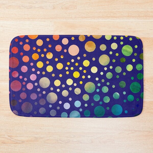 Item preview, "Dorothy" Rainbow Polka-dot watercolor (blue) designed and sold by Alane Fideler.