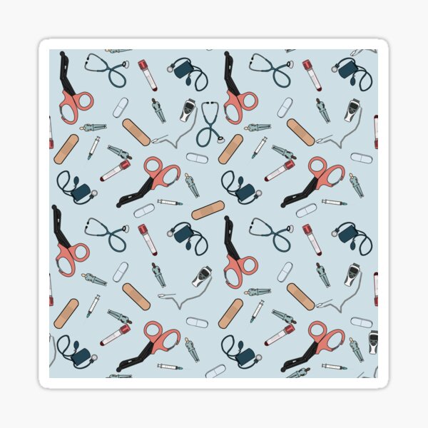 Medical Supplies Print Sticker