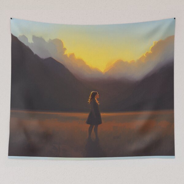 Item preview, woman at sunset designed and sold by andreantonella.