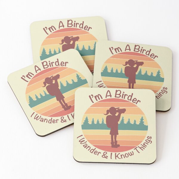 Item preview, I'm a Birder I Wander & I Know Things - Retro & Vintage Cream  designed and sold by EcoElsa.