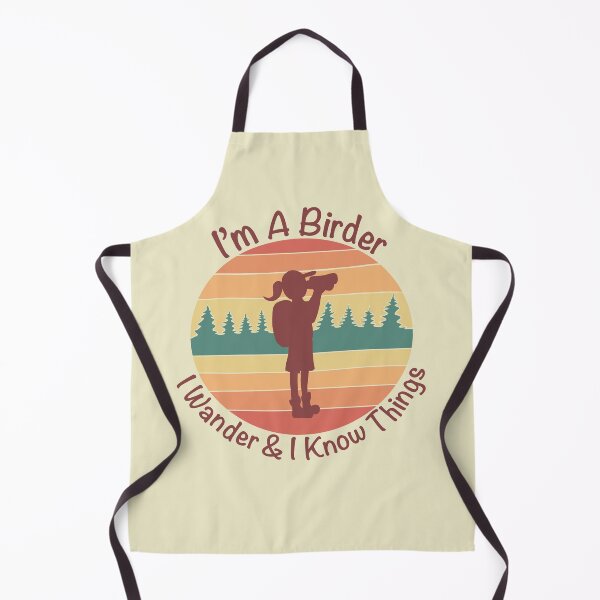 Item preview, I'm a Birder I Wander & I Know Things - Retro & Vintage Cream designed and sold by EcoElsa.
