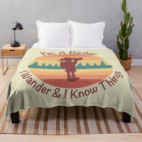 Item preview, I'm a Birder I Wander & I Know Things - Retro & Vintage Cream  designed and sold by EcoElsa.