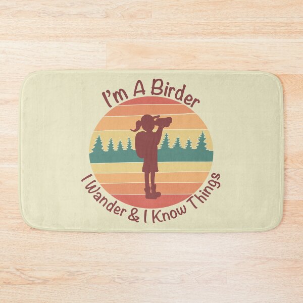 Item preview, I'm a Birder I Wander & I Know Things - Retro & Vintage Cream  designed and sold by EcoElsa.