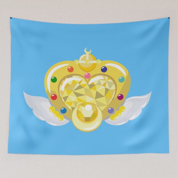 Item preview, Golden heart brooch with wings, sailor moon designed and sold by yessebel.