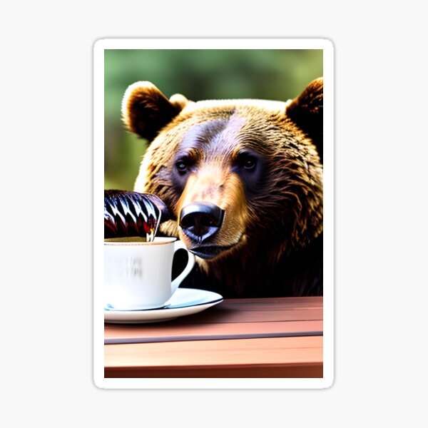 Bear Coffee Mug, Cute Bear Gift, Wild Animal Lover, Funny Wildlife Gifts  for Her, Him, Zoo Keeper Zoologist, Nature Meme, Grizzly Brown Bear 