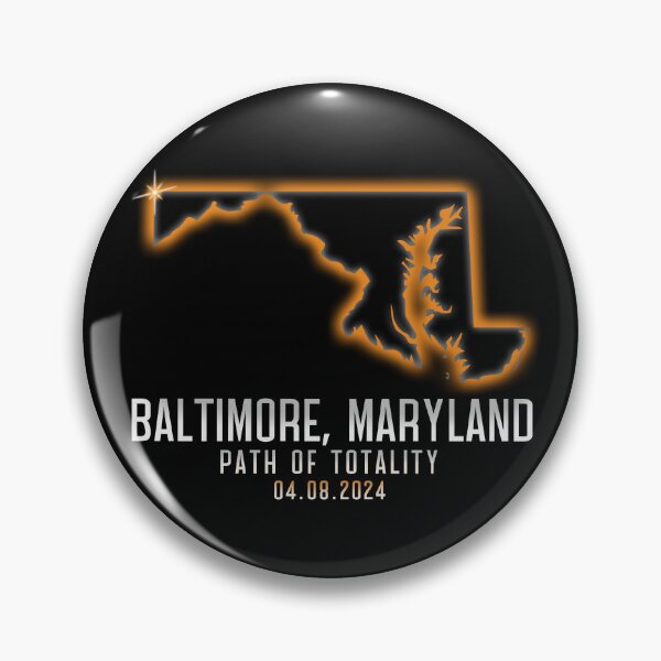 Artikelvorschau, Baltimore Maryland Totality 4.8.24 Total Solar Eclipse Gear entworfen und verkauft von DynamicDesign.
