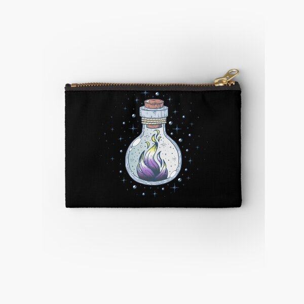 Item preview, Nonbinary Fire Occult Bottle LGBT Pride Flag designed and sold by Clara Hollins.