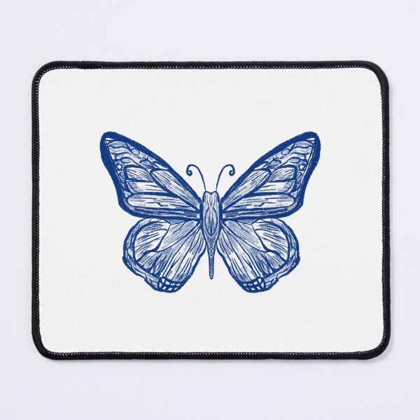Item preview, Blue penwork butterfly  designed and sold by DigitalD0ll.