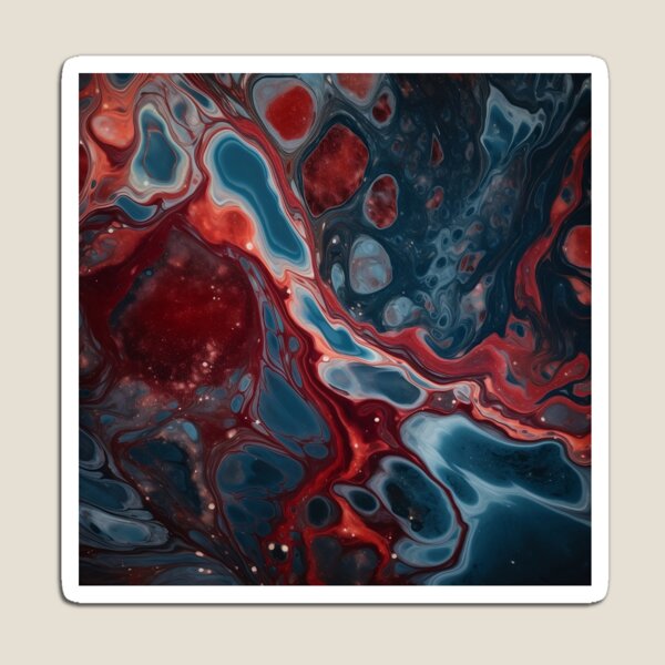 Item preview, Marble red and blue designed and sold by Sticker Nation.