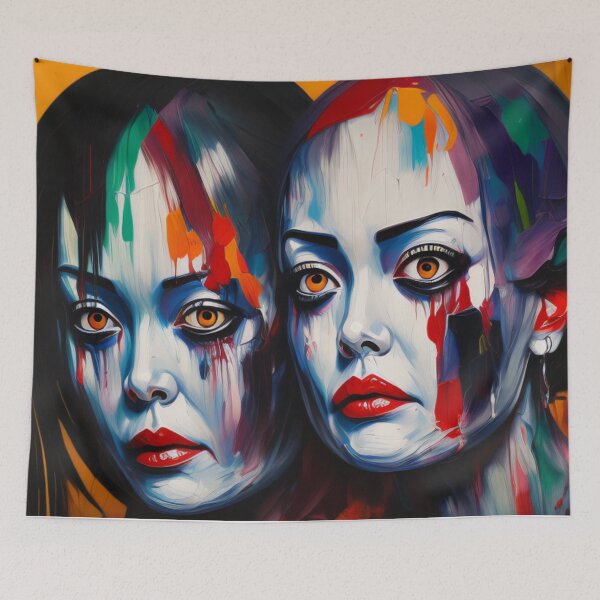 Item preview, Women and paint stains designed and sold by andreantonella.