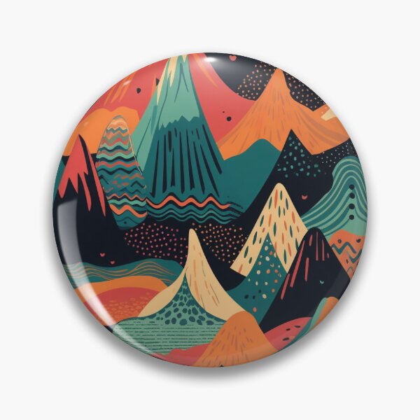 Item preview, Playful Mountain Illustration designed and sold by Mosaica-.