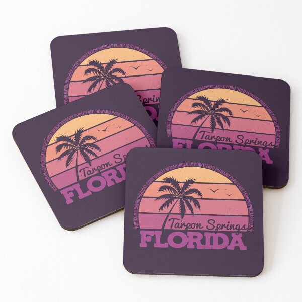 Item preview, Tarpon Springs Florida Sunset Retro Vintage Local Pride Logo designed and sold by CRHPOD20.