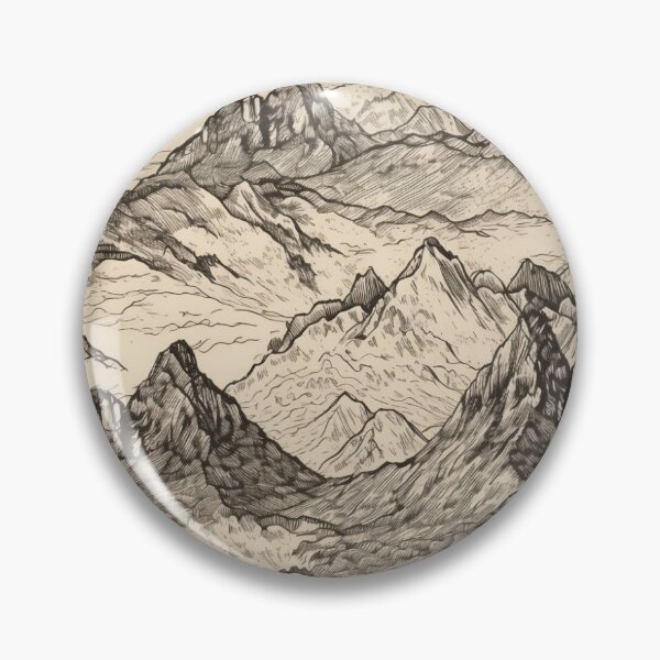 Item preview, Mountain sketch 2 designed and sold by Mosaica-.