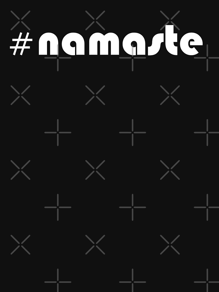 Thumbnail 3 of 3, Fitted Scoop T-Shirt, #namaste IYKYJ designed and sold by CreativeKristen.