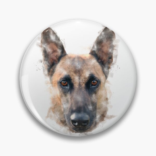 Item preview, Belgian Malinois Watercolour Artwork designed and sold by Typeglyphs.