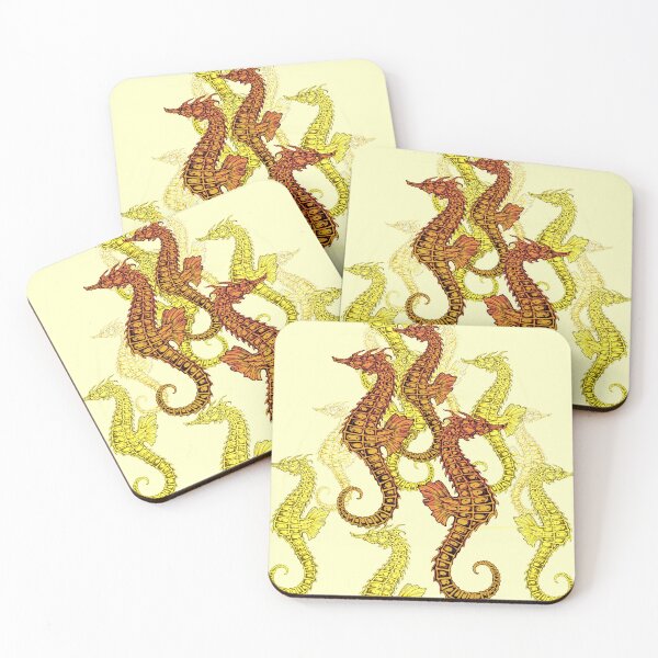 Item preview, Seahorses in Yellow designed and sold by Claviger.