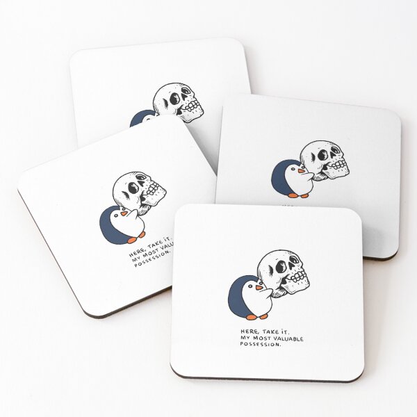 Item preview, A small penguin with a special gift designed and sold by PopcornpunkART.