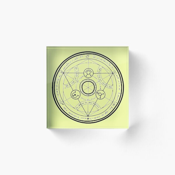 Fullmetal Alchemist transmutation circle Acrylic Block