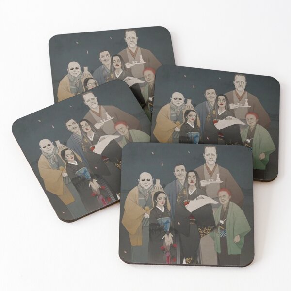 Item preview, The Addams Family in kimonos Illustrations designed and sold by valdoBEtrand.